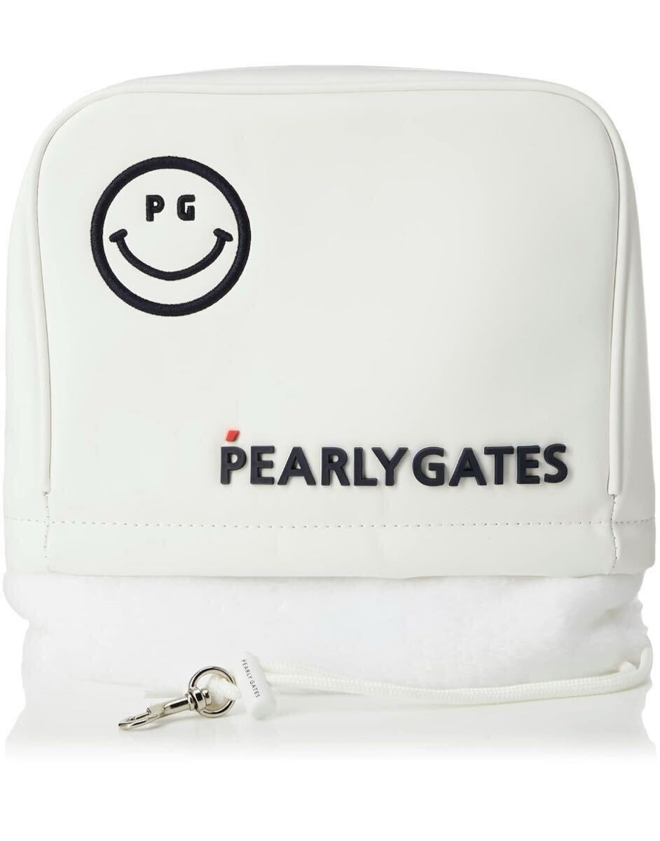 未使用 パーリーゲイツ ユニセックス アイアンカバー 定番マット合皮IC 053-3984504 ギフト プレゼント 定価9680円 ホワイト拍卖