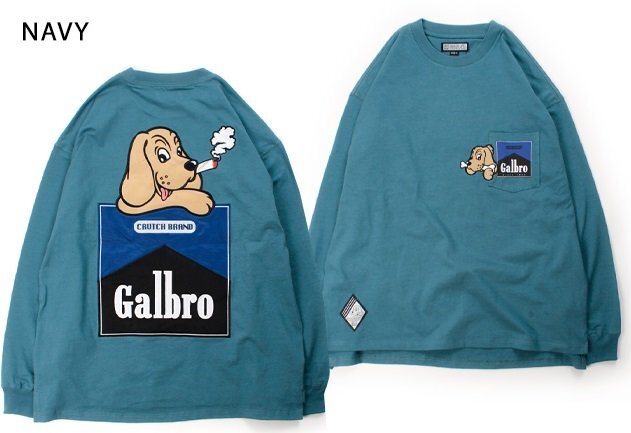 ガルボロロングTシャツ◆GALFY ネイビー XLサイズ(大型犬) 153085 ガルフィー ゆったりめ オーバーサイズ ユニセックス拍卖
