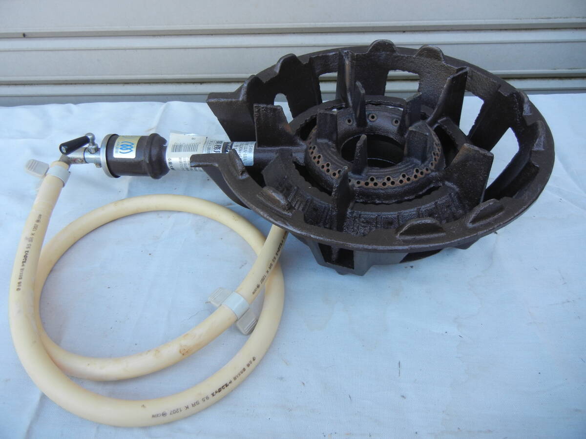 タチバナ製作所 鋳物コンロTS-540 都市ガス 卓上ガスコンロ 種火なし 業務用調理機器 中型 下枠セット 厨房用・1回使用のみ拍卖