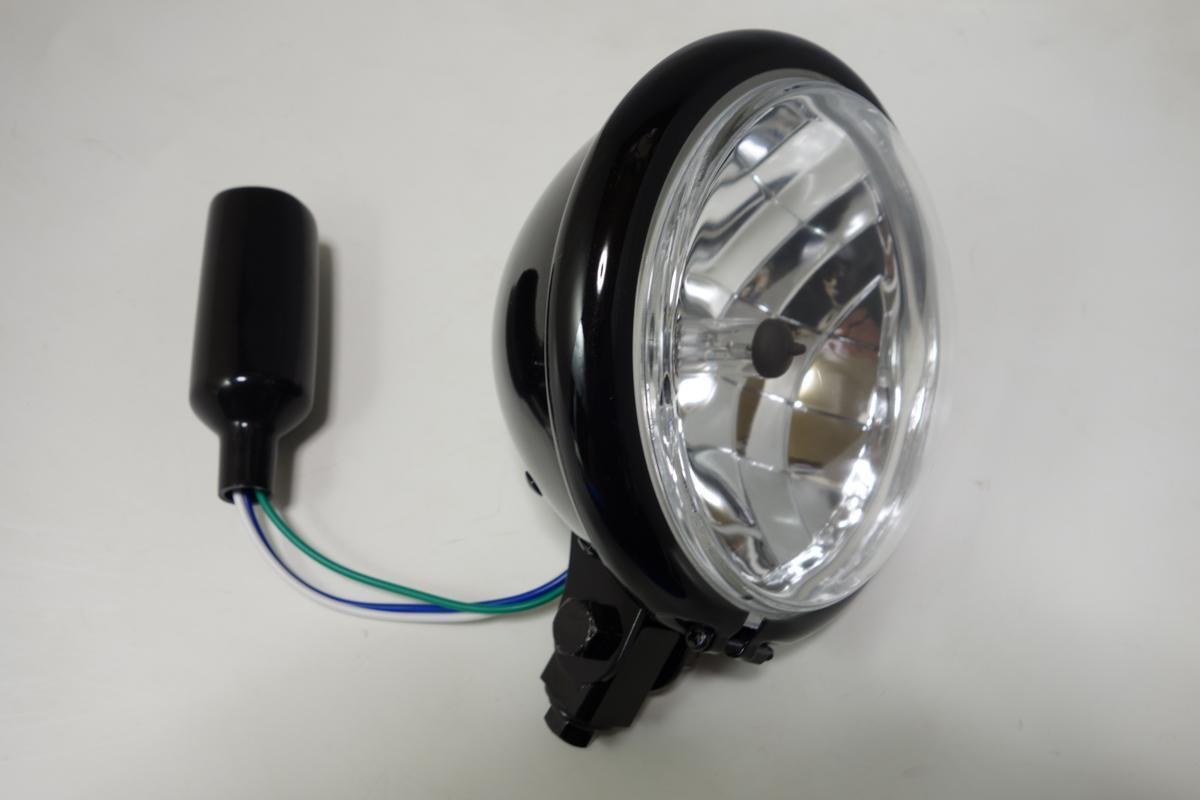 ■5.5インチ マルチリフレクター ベーツライト ブラックボディ (H4バルブ仕様) 新品 カスタムヘッドライト拍卖