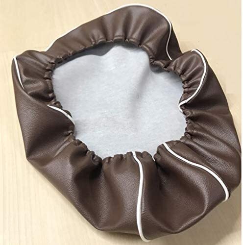 国産品■厚手合皮素材 クレアスクーピー(AF55)専用設計シートカバー ブラウン/ホワイトパイピング 取付かんたん口ゴム式 新品拍卖