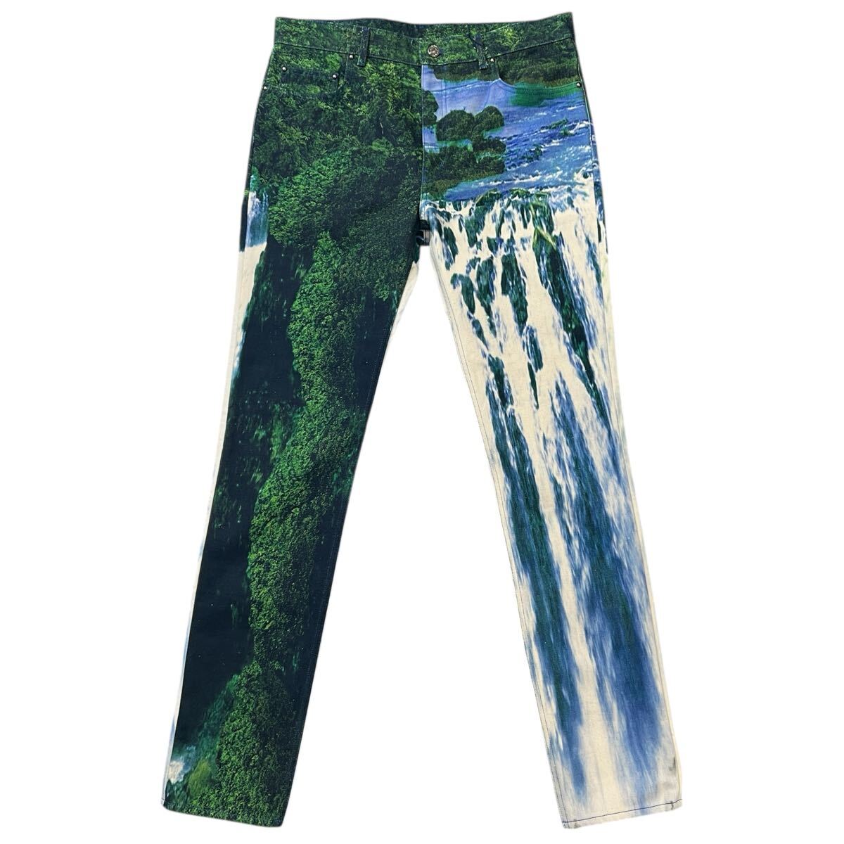 ルイヴィトン 2022SS ヴァージル・アブロー Amen Break ランドスケープ・プリント デニムパンツ LOUIS VUITTON Virgil Abloh Landscape 拍卖