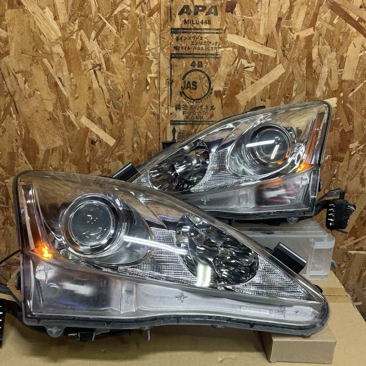 GSE20 US仕様 ヘッドライト左右 IS250 IS350 IS-F GSE21 USDM IS-C ISF ISC US加工ヘッドライト USサイドマーカー 前期 日本光軸 GSE25拍卖
