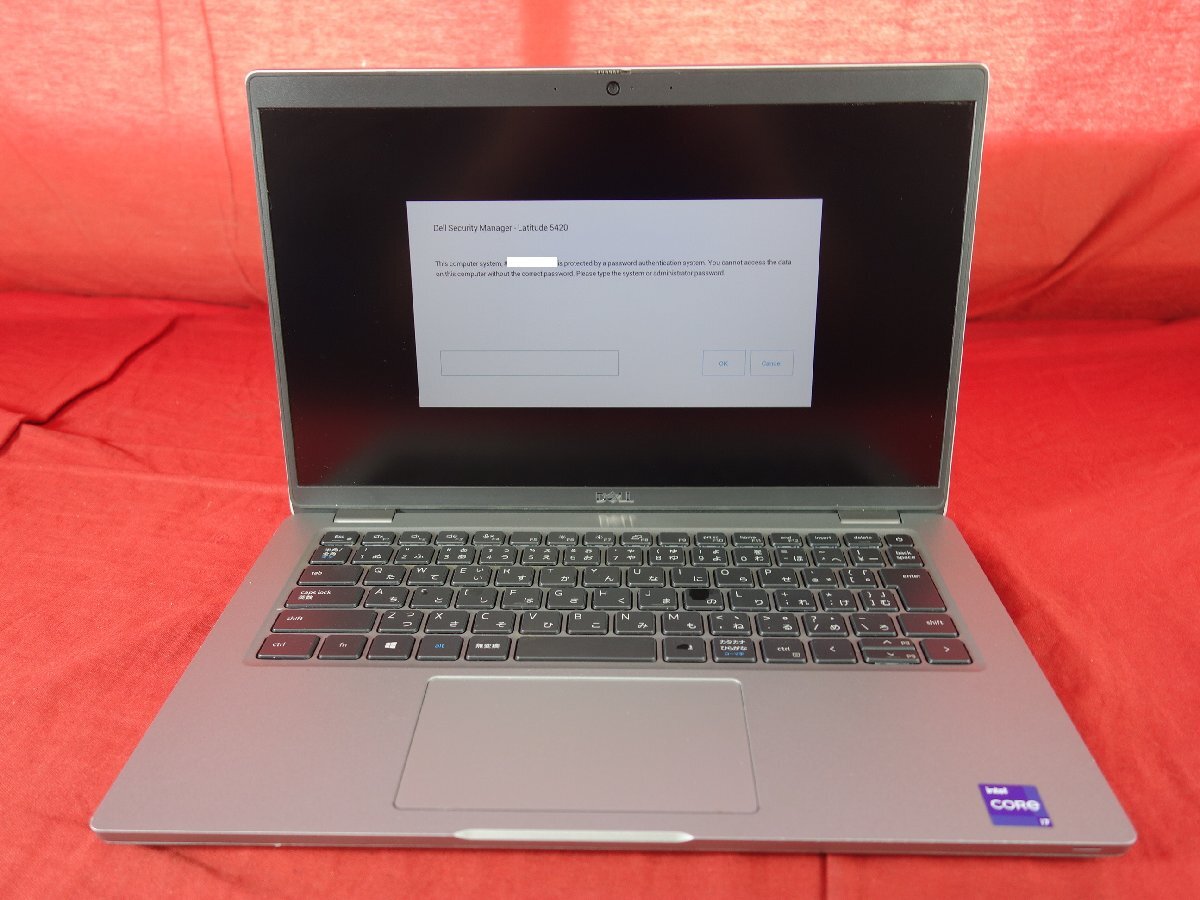 【Core i7】DELL Latitude 5420【通電確認済】メモリ4GB/HDDなし/パスワードあり 中古 ノートパソコン 【ジャンク】 PH251029-04拍卖