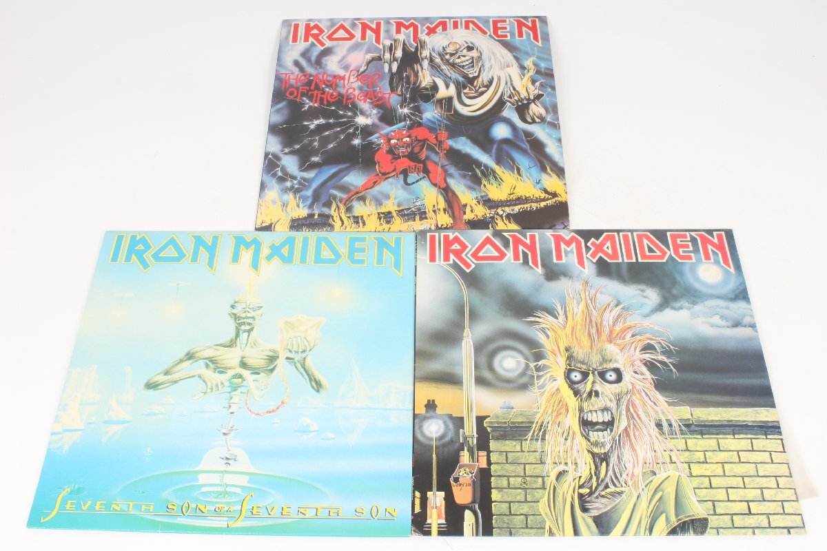 IRON MAIDEN/アイアンメイデン ◎ レコード/LP 3点セット THE NUMBER OF THE BEASTほか ◎ #5652拍卖