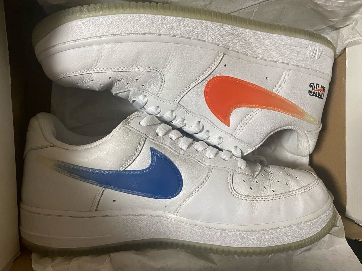 KITH × NEW YORK KNICKS × AIR FORCE 1 LOW NYC CZ7928-100 (ホワイト/ラッシュブルー/ホワイト/ブリリアントオレンジ)エアフォース1拍卖