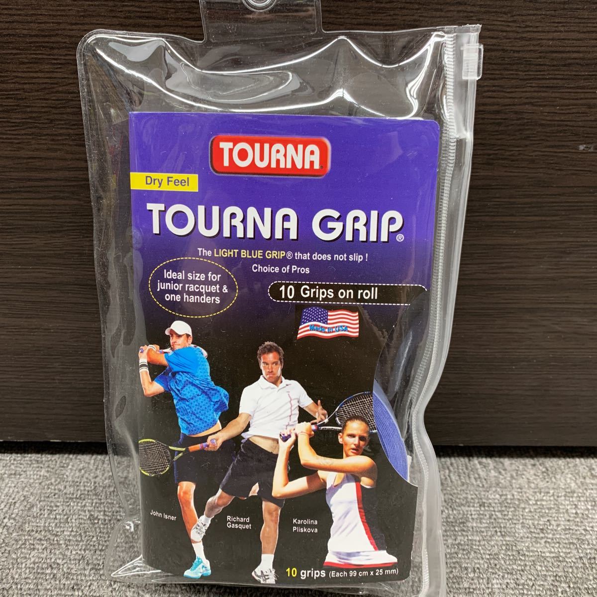 ☆TOURNAGRIP(トーナグリップ) ト-ナグリップ10 ドライ ブルー 99cm×25mm×10本入 US-TG-10 拍卖
