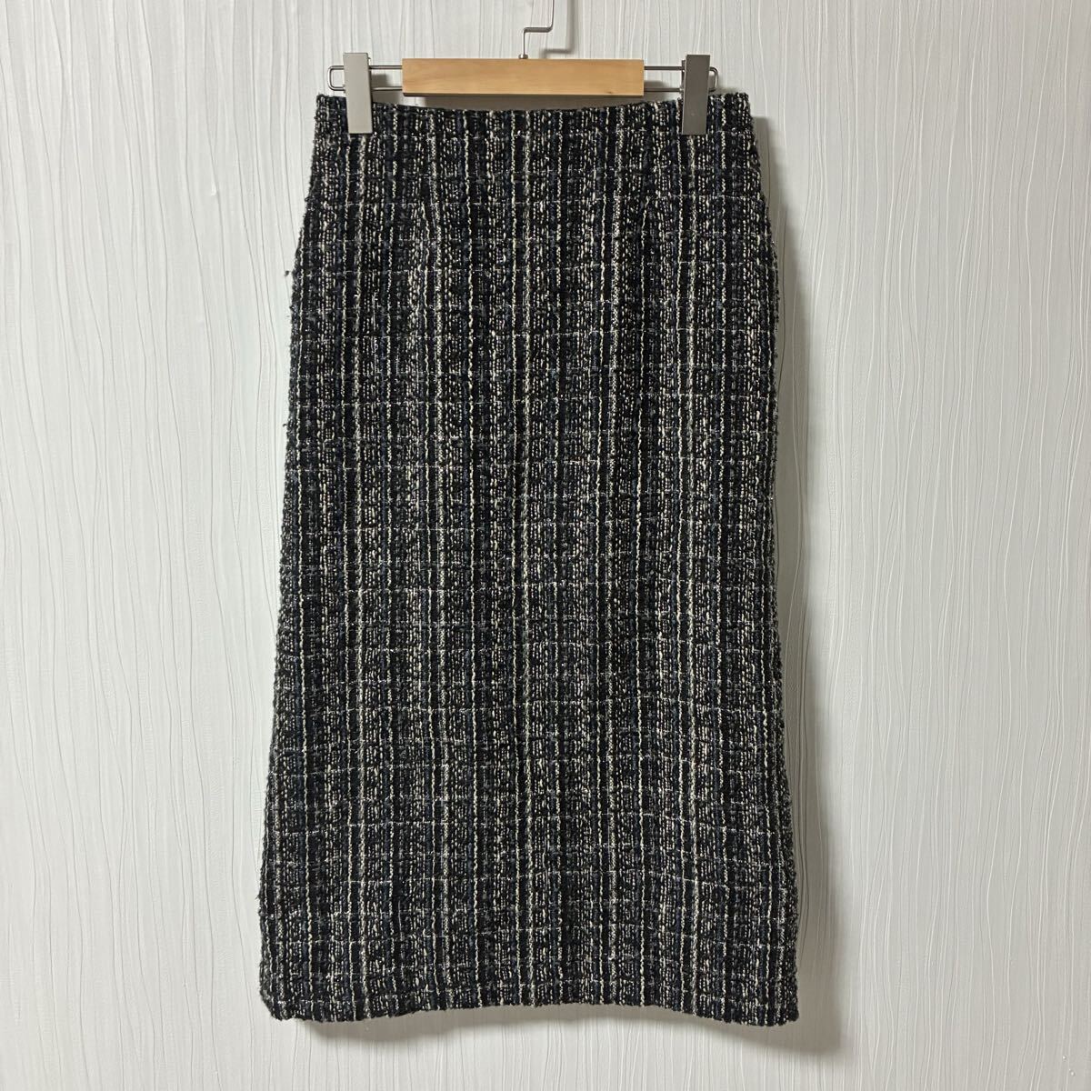 URBAN RESEARCH DOORS アーバンリサーチ ドアーズ ウールミックス ツイードセミ タイトスカート レディース サイズM スカート a1301拍卖