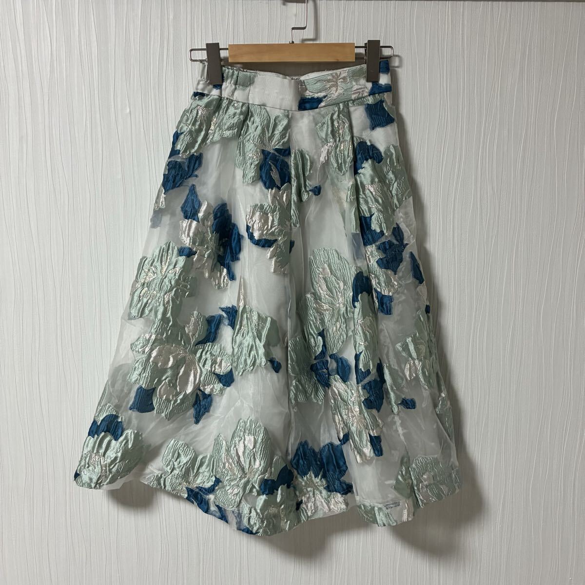 MERCURYDUO マーキュリーデュオ オーガンジーフラワータックスカート レディース サイズF スカート MARK STYLER a1305拍卖