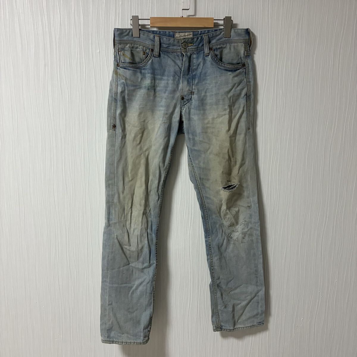 AVIREX アヴィレックス ストレート デニムパンツ メンズ サイズL ジーパン ジーンズ ボトムス a1312拍卖