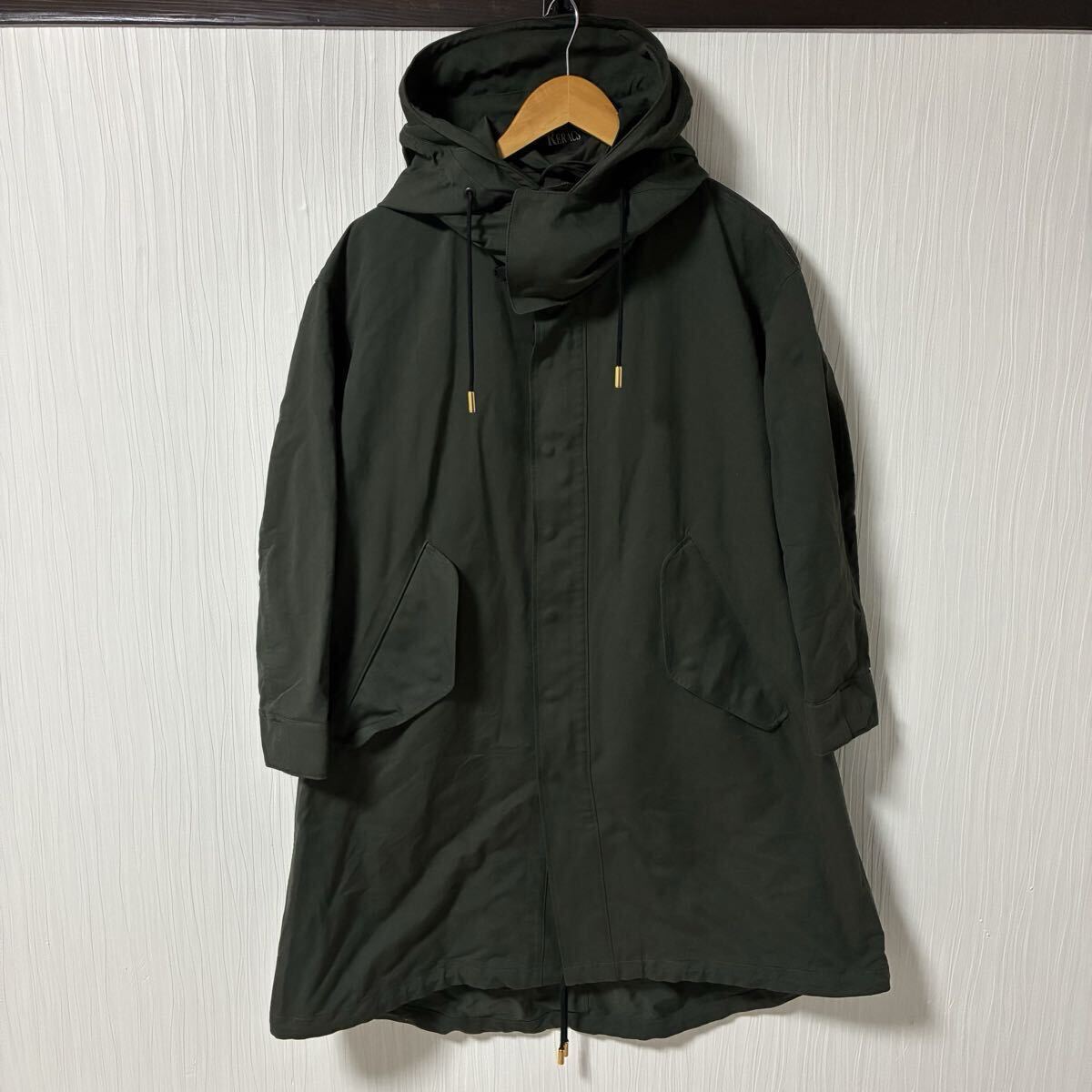 18SS THE RERACS ザ リラクス NY HIGH DENSITY PEACH THE MODS COAT モッズコート カーキ メンズ サイズ36 M-65 ベース a1323拍卖