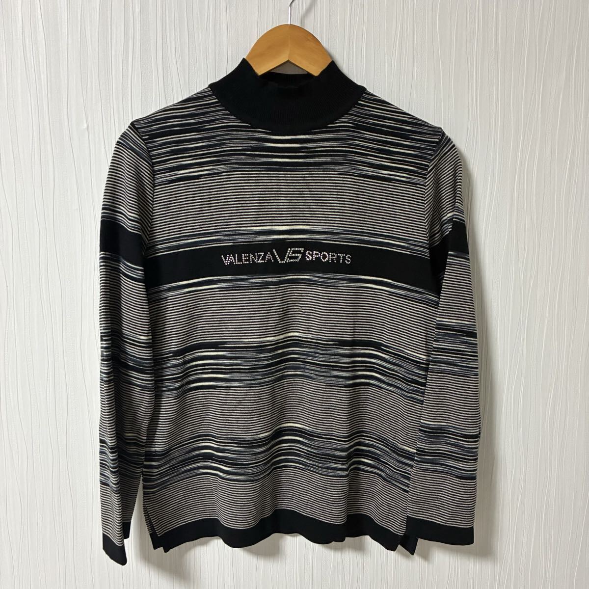 VALENZA PO SPORTS バレンザポースポーツ 長袖 ウールニット レディース サイズ40 バレンザ セーター a1329拍卖