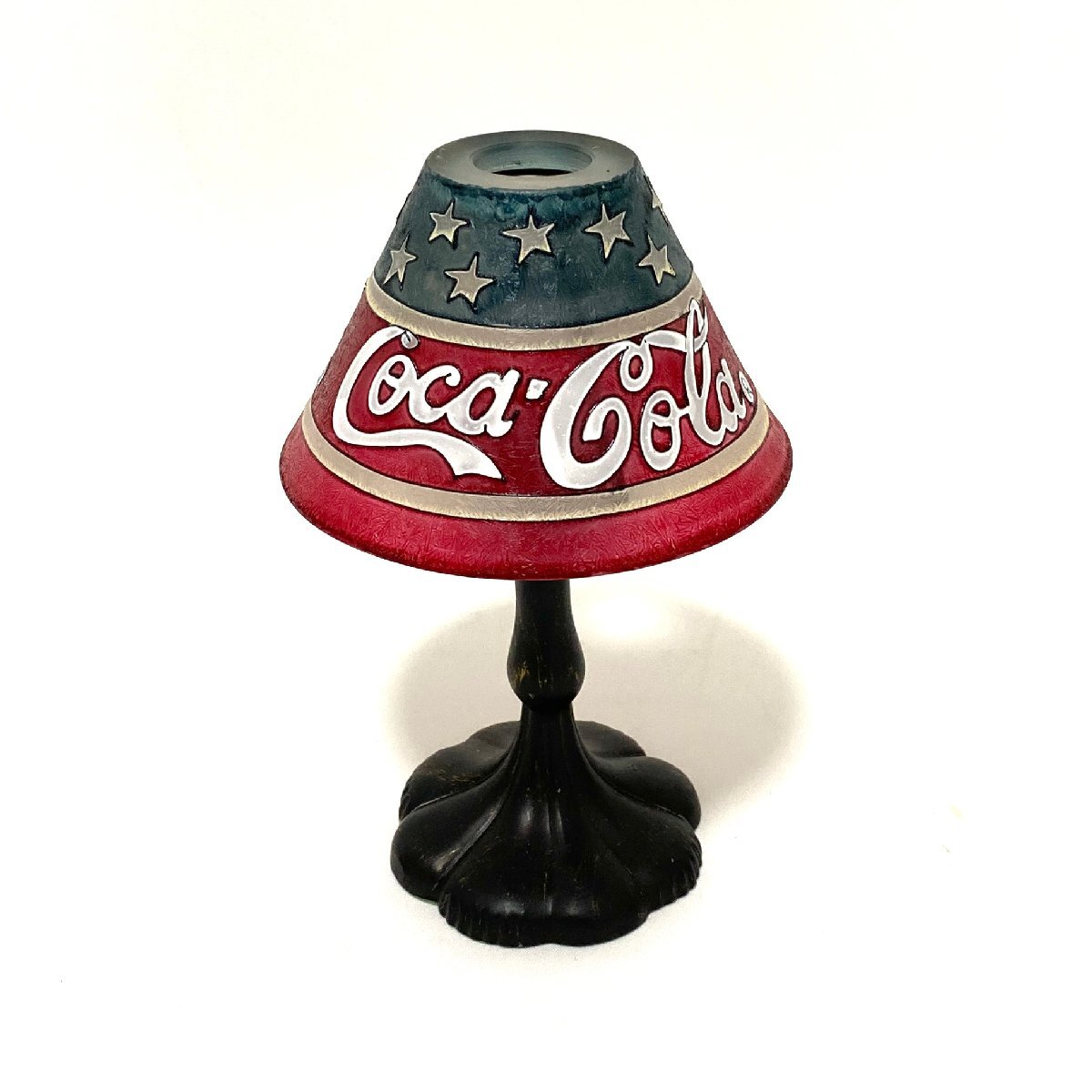 未使用 保管品 Coca-Cola コカコーラ キャンドルライト ステンドグラス オブジェ インテリア アンティーク ヴィンテージ レトロ 当時物拍卖