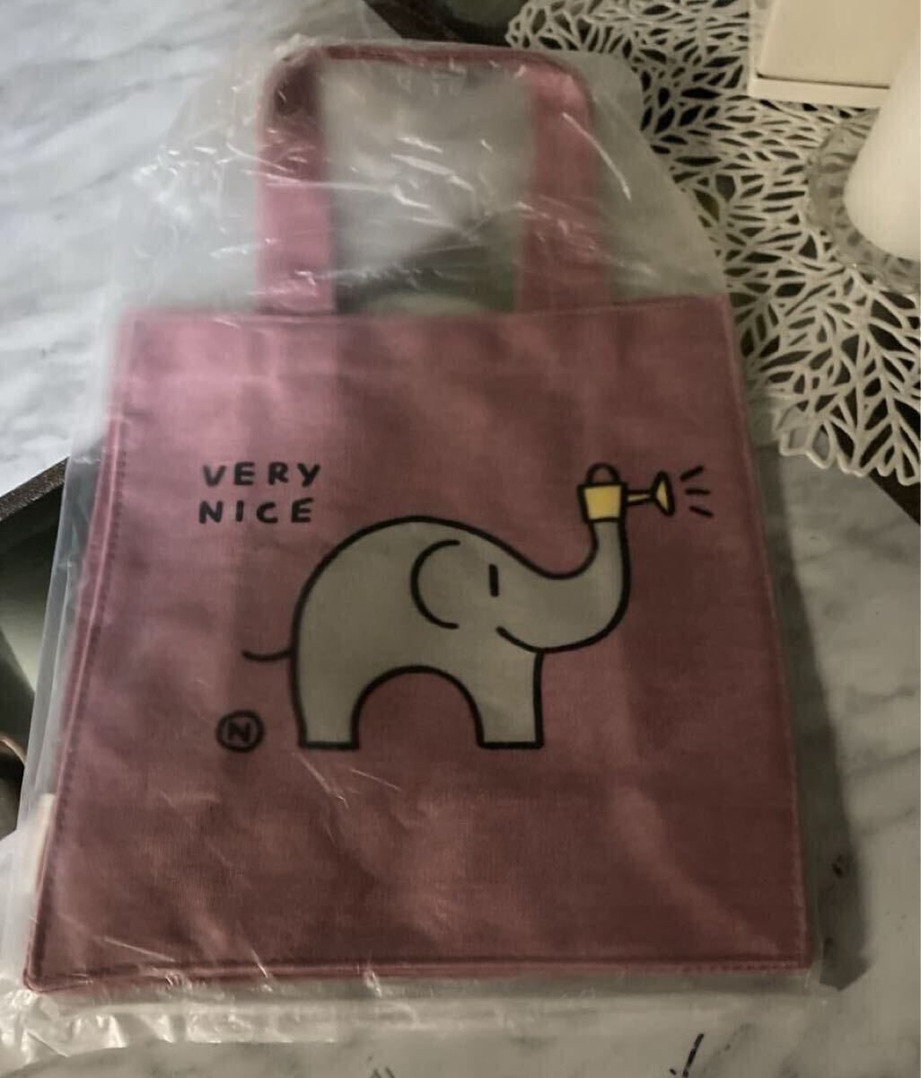 ミスド☆ノベルティ☆トートバッグ ※検索/エスタードーナツ、ゾウ、ぞう拍卖