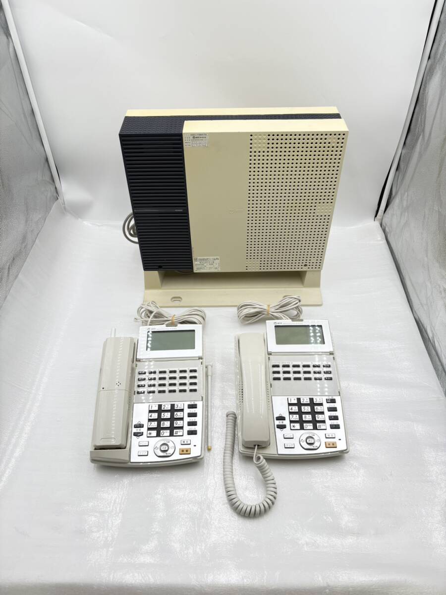 NTT ネットコミュニティシステムαNX ビジネスフォン 電話機 主装置 NXS-ME-<1> TYPES-(1) コードレス 現状品 通電確認 ジャンク拍卖