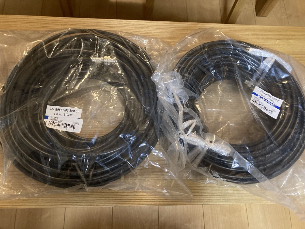 CANARE ( カナレ ) D5.5UHDC30E BNCケーブル 開封のみ未使用2本セット拍卖