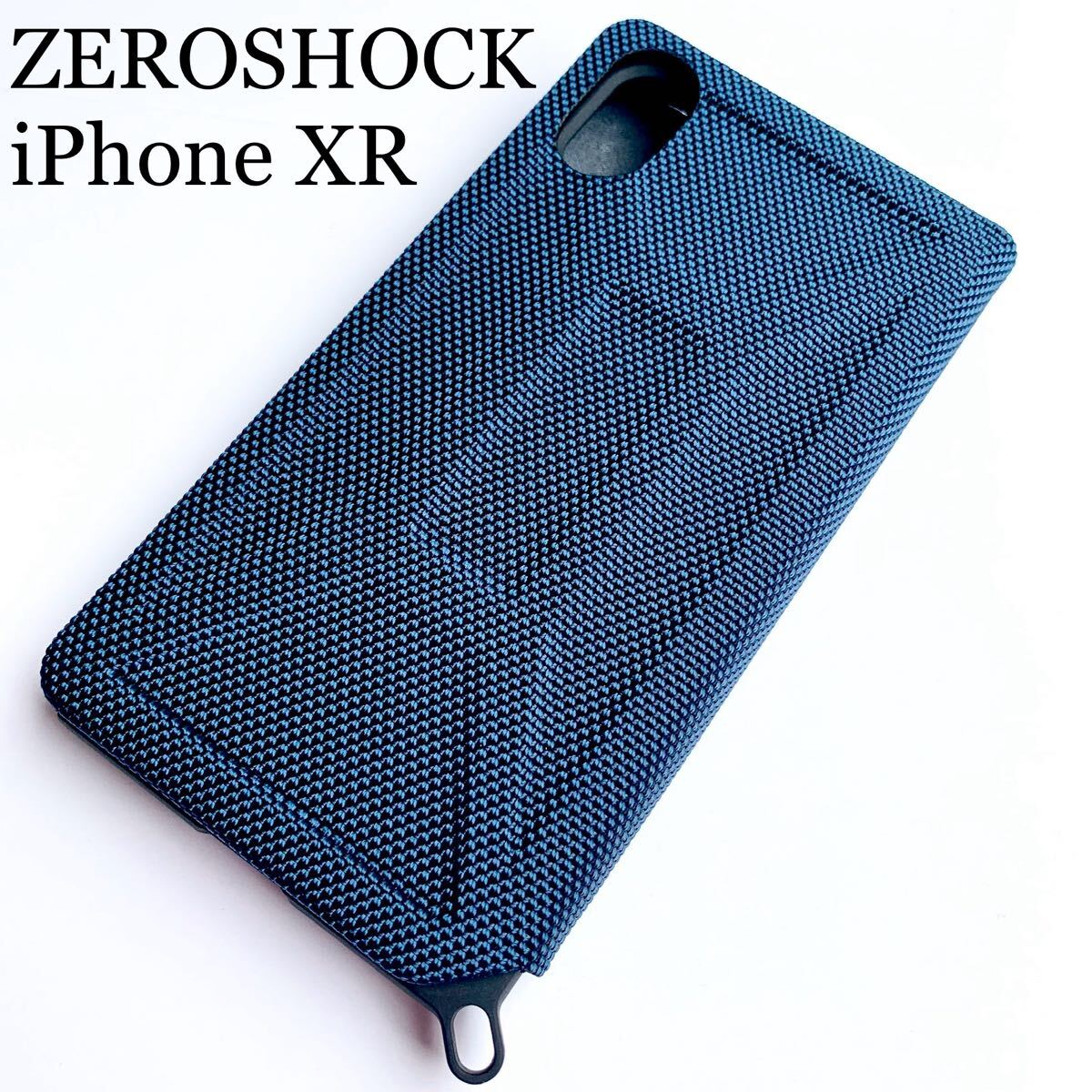 iPhone XR用ケース★ZEROSHOCK★四角エアクッション★マグネットフラップ★ELECOM拍卖