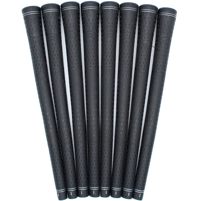 1円★TPR グリップ TYPE-B ×8本 (ブラック/シルバーライン) バックライン無し★送料無料★拍卖