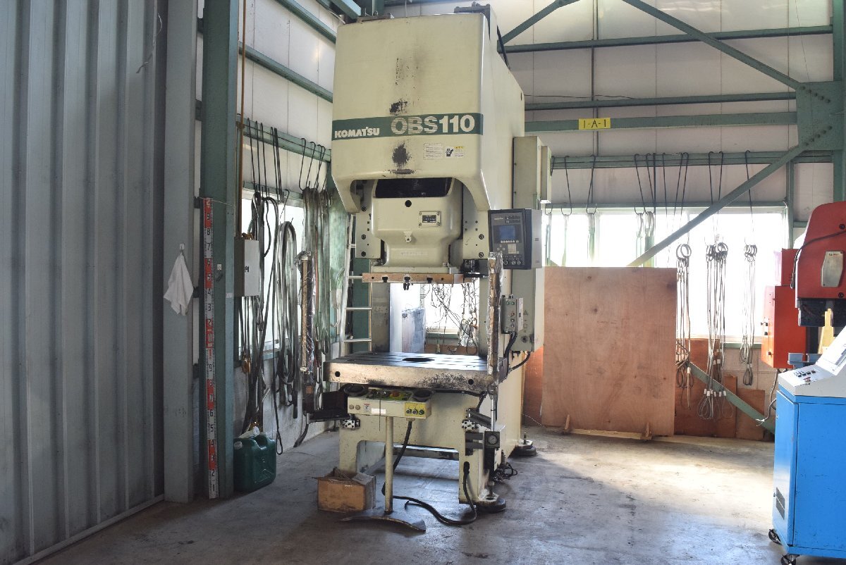 最終値下げ【コマツ】プレス OBS-110-6B 110トン 点検、清掃済み!!三重県拍卖
