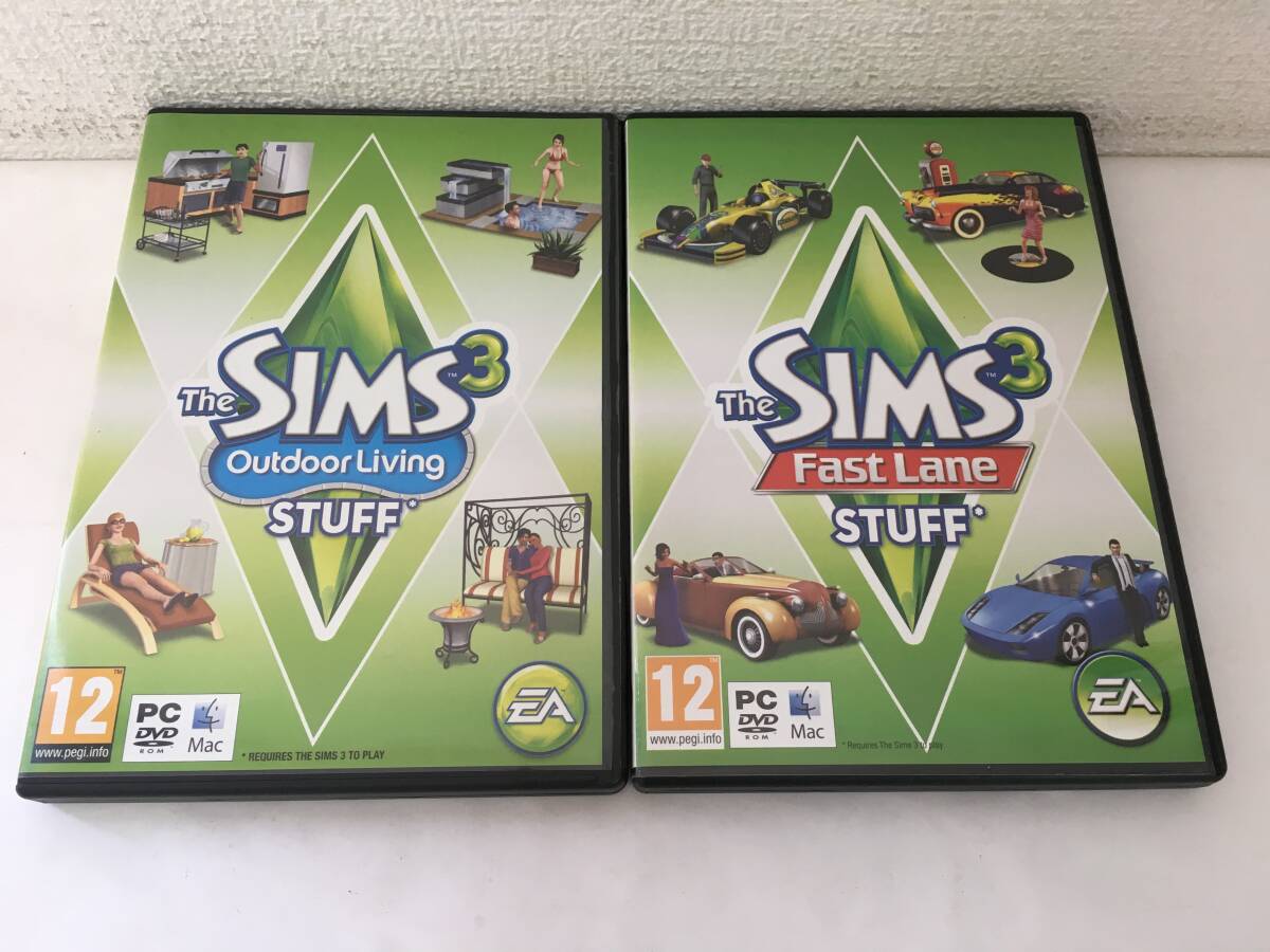 ●○H983 Windows Vista/XP/7 ザ・シムズ3 ファストレーン アウトドアリビング スタッフ 海外版 2本セット○●拍卖