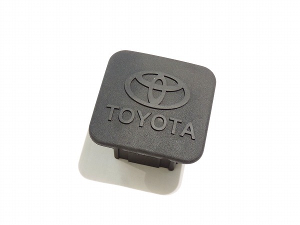 トヨタ純正 レシーバー ヒッチキャップ ブラック 黒 トヨタロゴ入り 縦: 54mm 横: 55mm ヒッチメンバーカバー拍卖