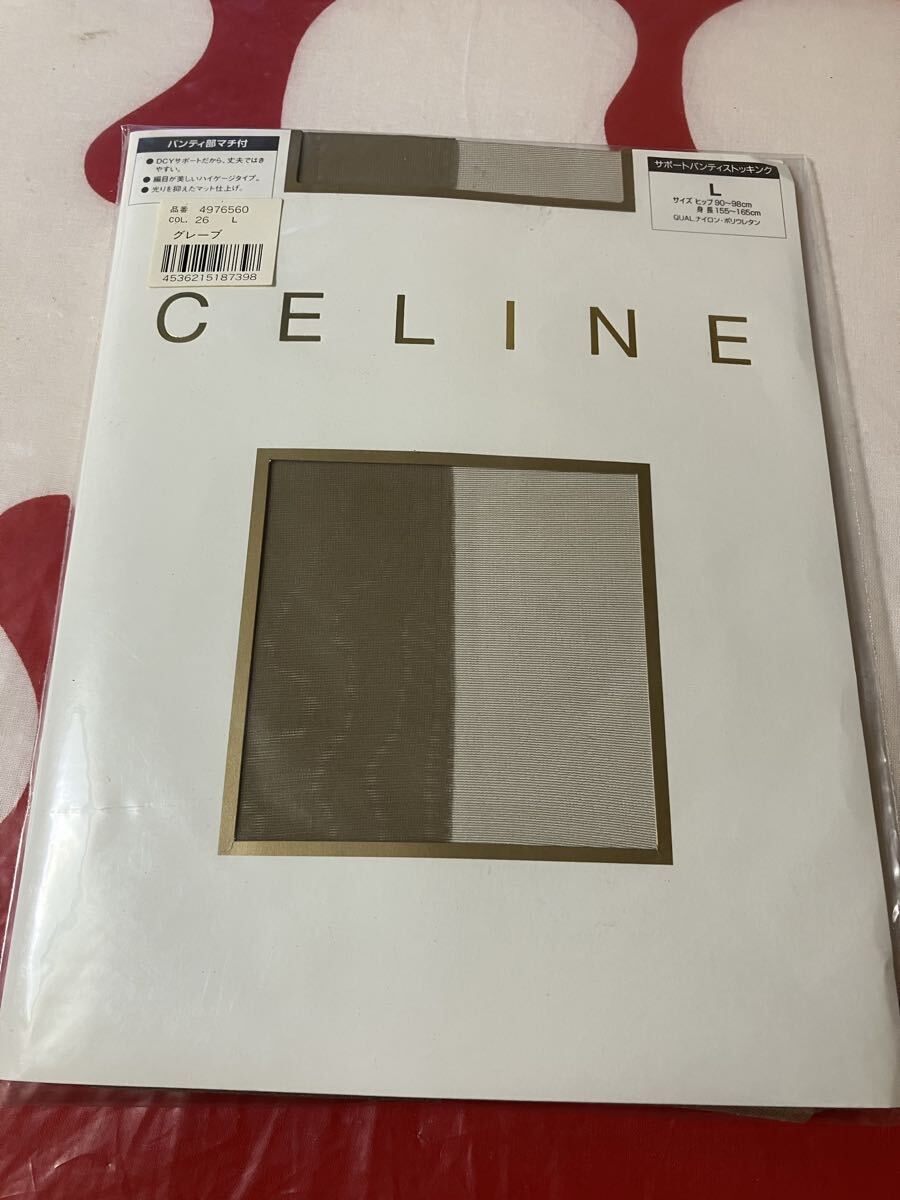 レナウン celine L パンティストッキング グレープ dcyサポート マチ付 ハイゲージ マット仕上げ セリーヌ パンスト panty stocking 丈夫拍卖