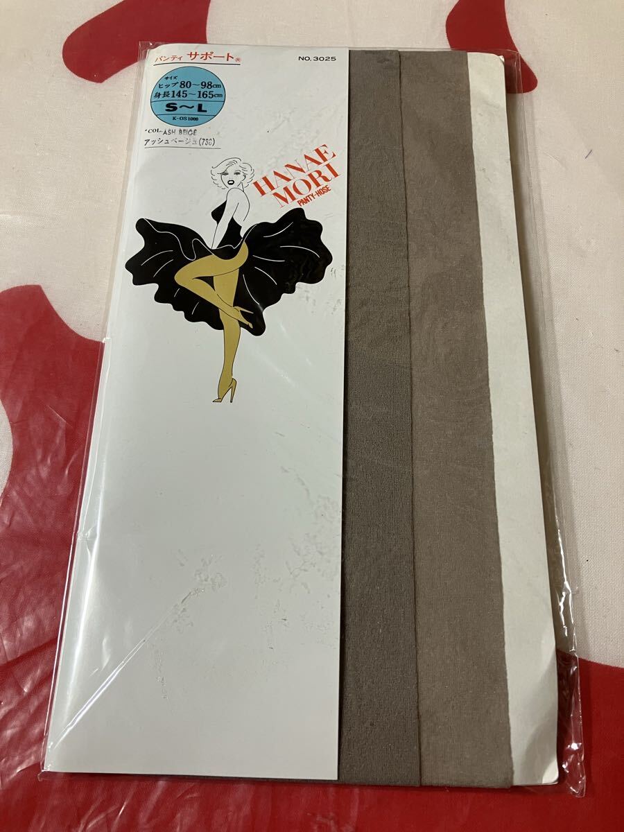 HANAE MORI panty hose サポート S-L パンティストッキング アッシュベージュ パンスト ハナエモリ panty stocking 福助拍卖