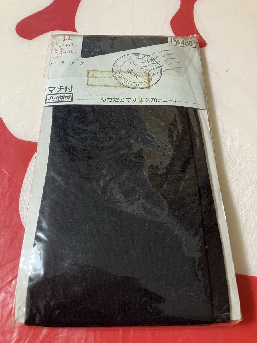 sunbird ソフト タイツ あたたか 丈夫 70デニール おしゃれ 厚地 ブラック tights マチ付 黒 LL black 拍卖