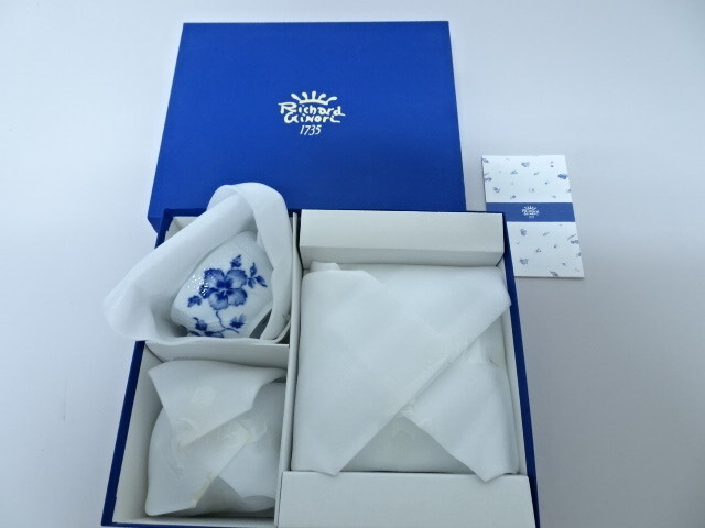 未使用品 リチャードジノリ ローズブルー カップ&ソーサー2客セット 拍卖