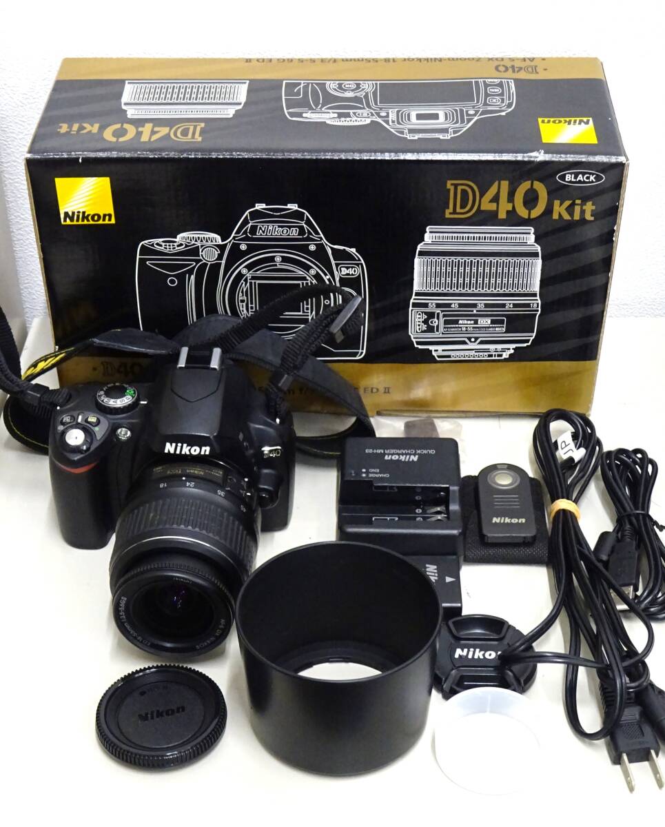 美品 稼働品 Nikon ニコン D40X Kit デジタル一眼レフカメラ レンズ セット拍卖