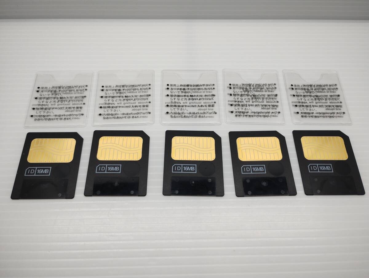 5枚セット ソフトケース付き 16MB スマートメディア SMカード フォーマット済み メモリーカード SMART MEDIA拍卖