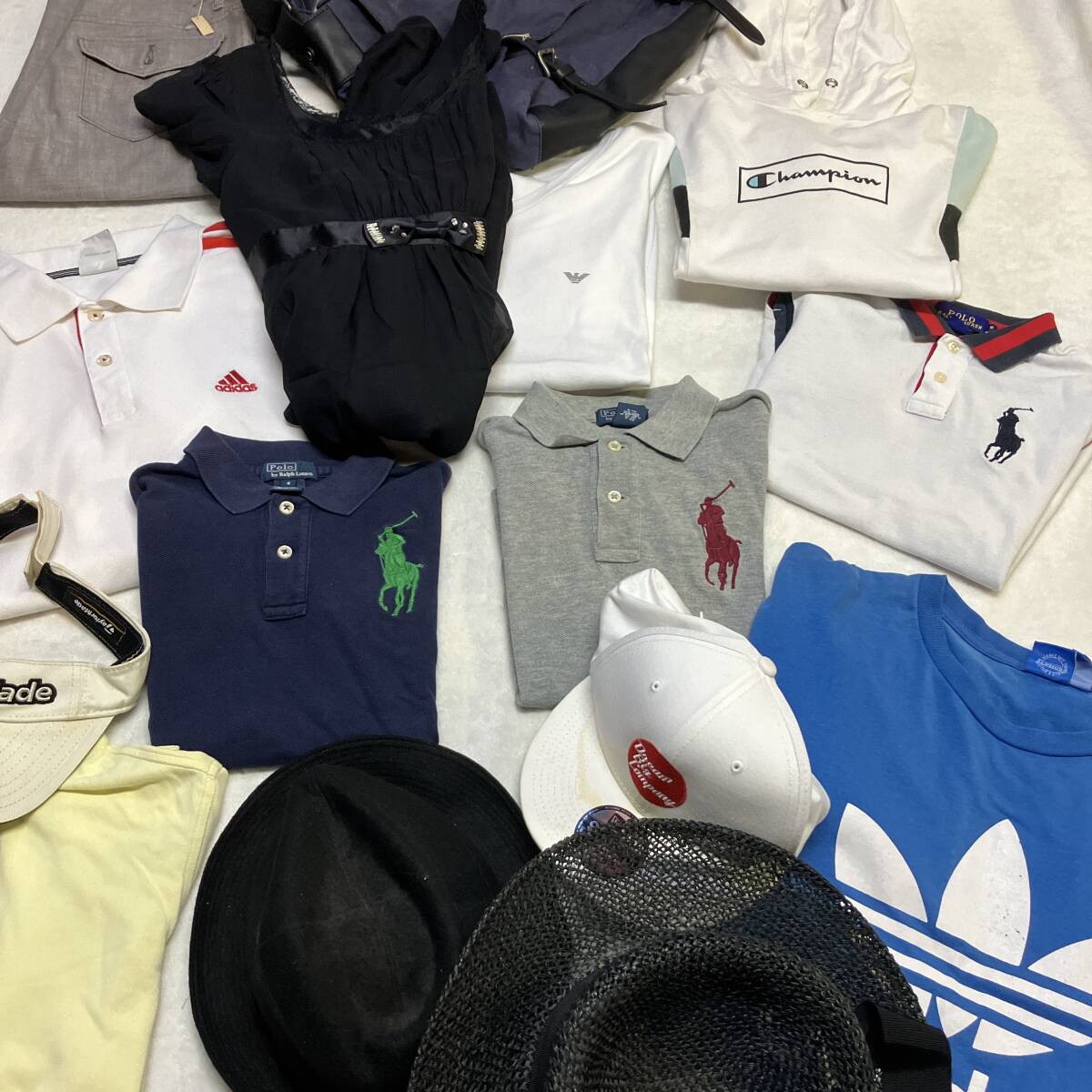 【Ralph Lauren・BURBERRYほか】中古ブランドアパレル&帽子&バッグまとめ売りセット 1スタ(1円スタート) 転売・日常使いにも◎拍卖