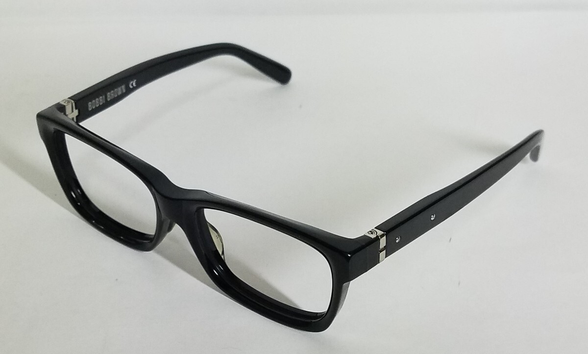 美品 BOBBI BROWN ボビイブラウン メガネ メガネフレーム プラスチック ブラック 黒縁 デカ眼鏡 ワイルド 高級ブランド 黒縁めがね拍卖