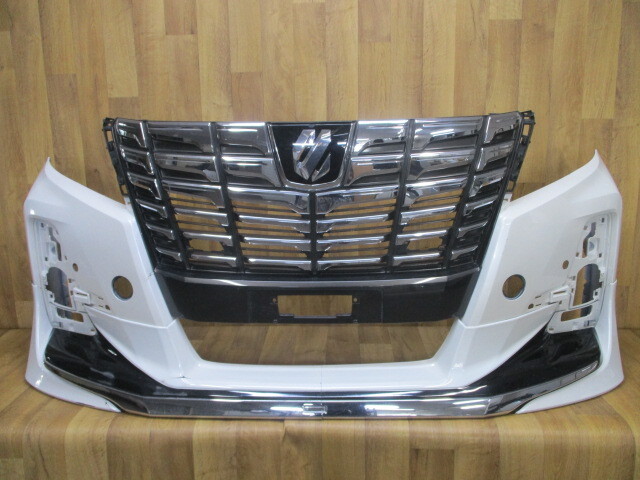 F3/ AGH30W/AGH35W/GGH30W/GGH35Wアルファード純正フロントバンパー モデリスタ スポイラー付52119-58470/459拍卖