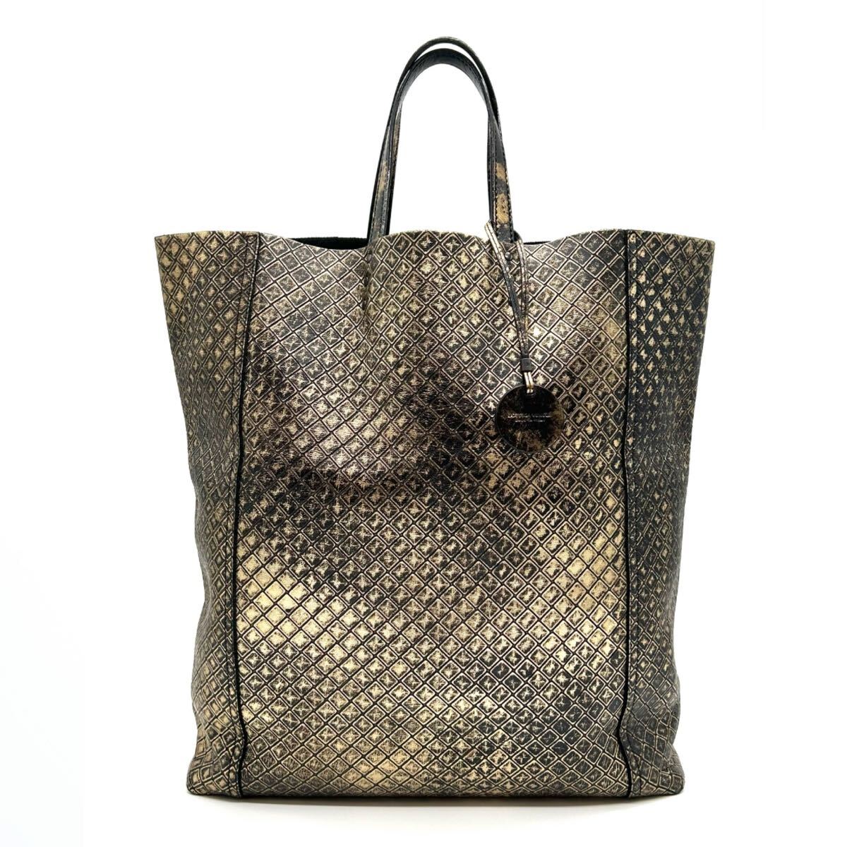 BOTTEGA VENETA ボッテガヴェネタ イントレ ハンドバッグ イントレッチオ ミラージュ ゴールド トートバッグ ユニセックス レザー拍卖