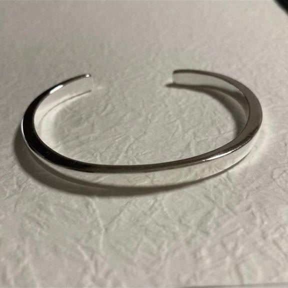 【匿名配送】s925 プレーンシルバーバングル ブレスレット バングル メンズ レディース 着けやすい シンプルナバホ拍卖