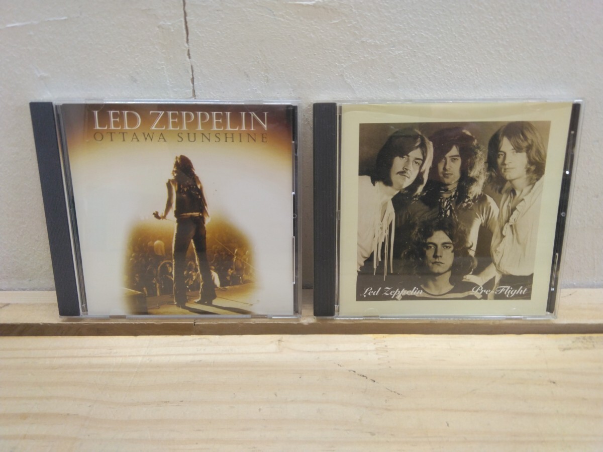 H27◆『レッドツェッペリン CD&CD-Rアルバム2枚/Pre-Flight 限定品シリアルナンバー250/1000レア/オタワサンシャイン US&CAN-LIVE』251024拍卖