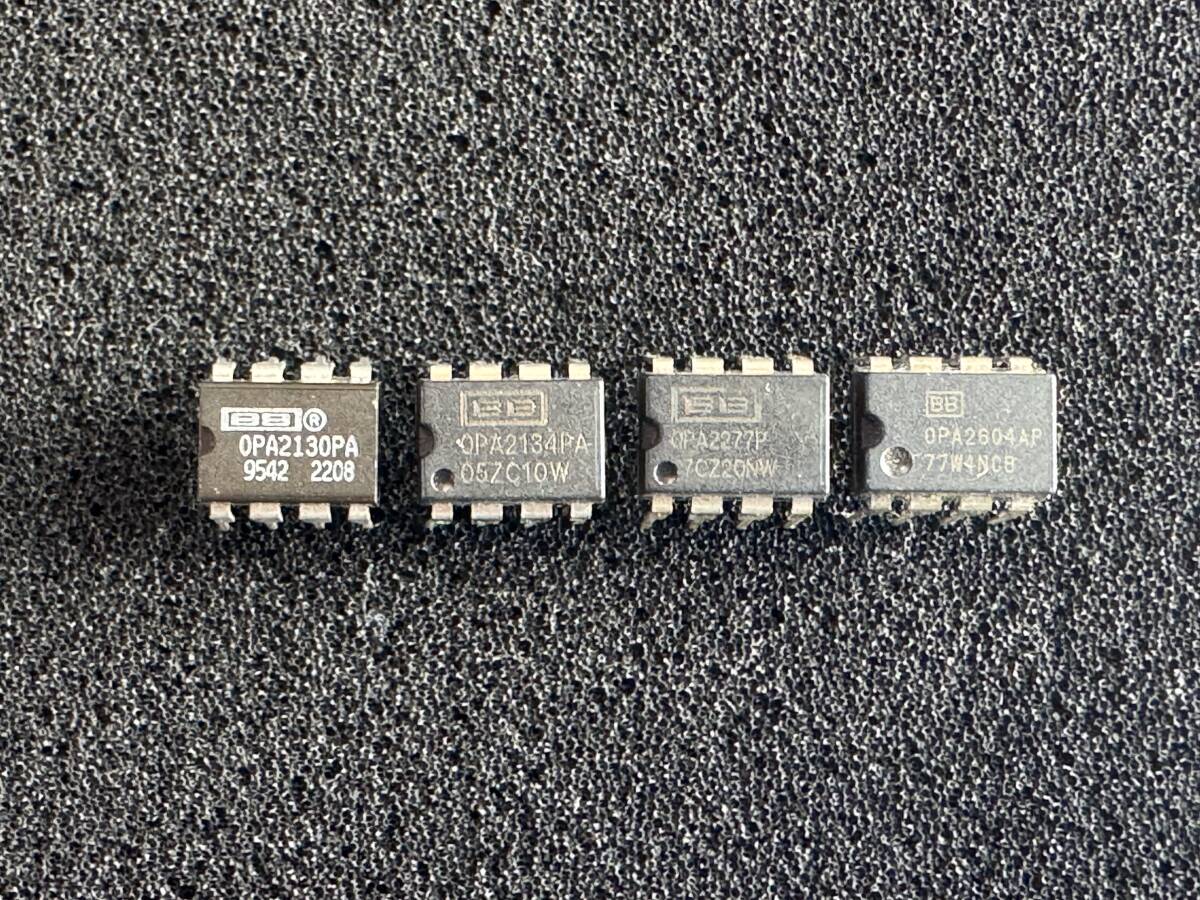 Burr Broun 2回路オペアンプセット(OPA2130PA,OPA2134PA,OPA2277P,OPA2604AP 4個セット)拍卖