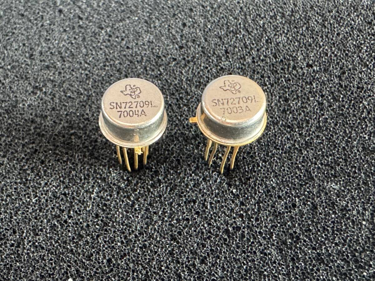 SN72709L (709) Single Opamp Vintage CAN/ Texas Instruments / 2個セット拍卖