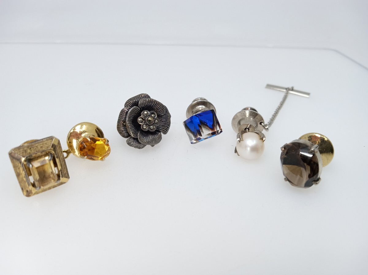 タイピン 6点まとめて パール/マルカジット/ストーン ヴィンテージ拍卖