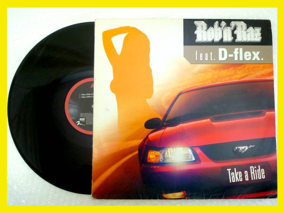 LP ROB 'N' RAZ feat D-Flex - TAKE A RIDE 12" 2007年 ヨーロピアン・ラップ・デュオ スムース&ダンサブル ヴァージョン 名盤 美盤 拍卖