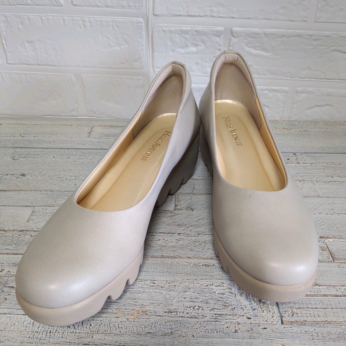 ★未使用級★ヒルズアヴェニュー 24cm パンプス 厚底 ウエーブソール拍卖