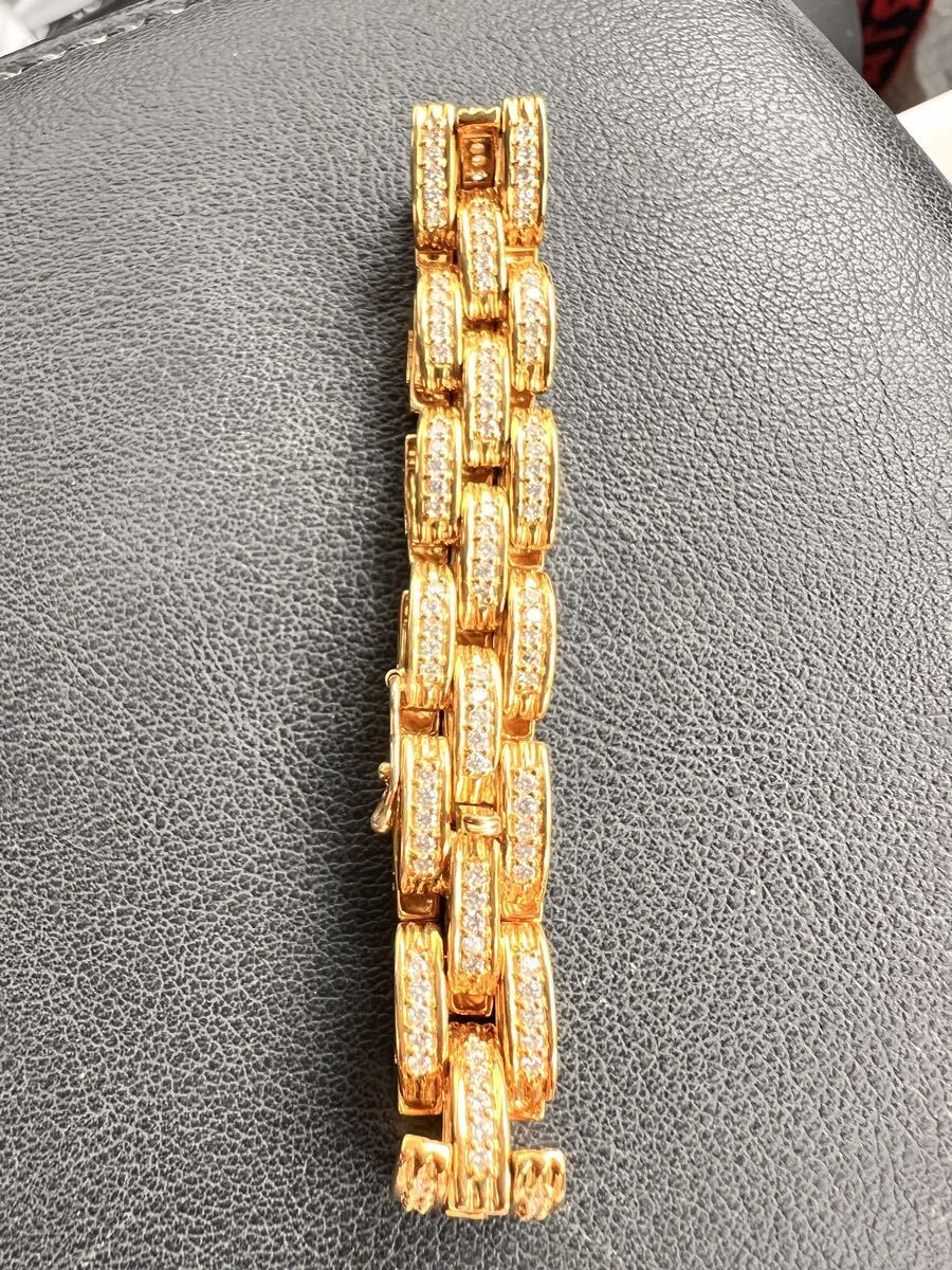 18金天然ダイヤモンドブレスレット拍卖