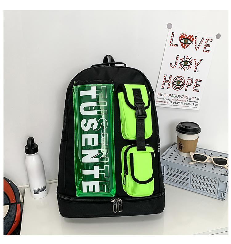 ビジネスリュック 靴ポケット付き スポーツ キャリーオン 大容量 A4サイズ フィットネス 自転車 通学 オシャレ拍卖