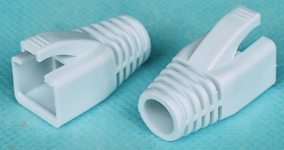 CAT.6A用LANブーツ 内径 8.5mm 白 10個 モジュラー保護カバー拍卖