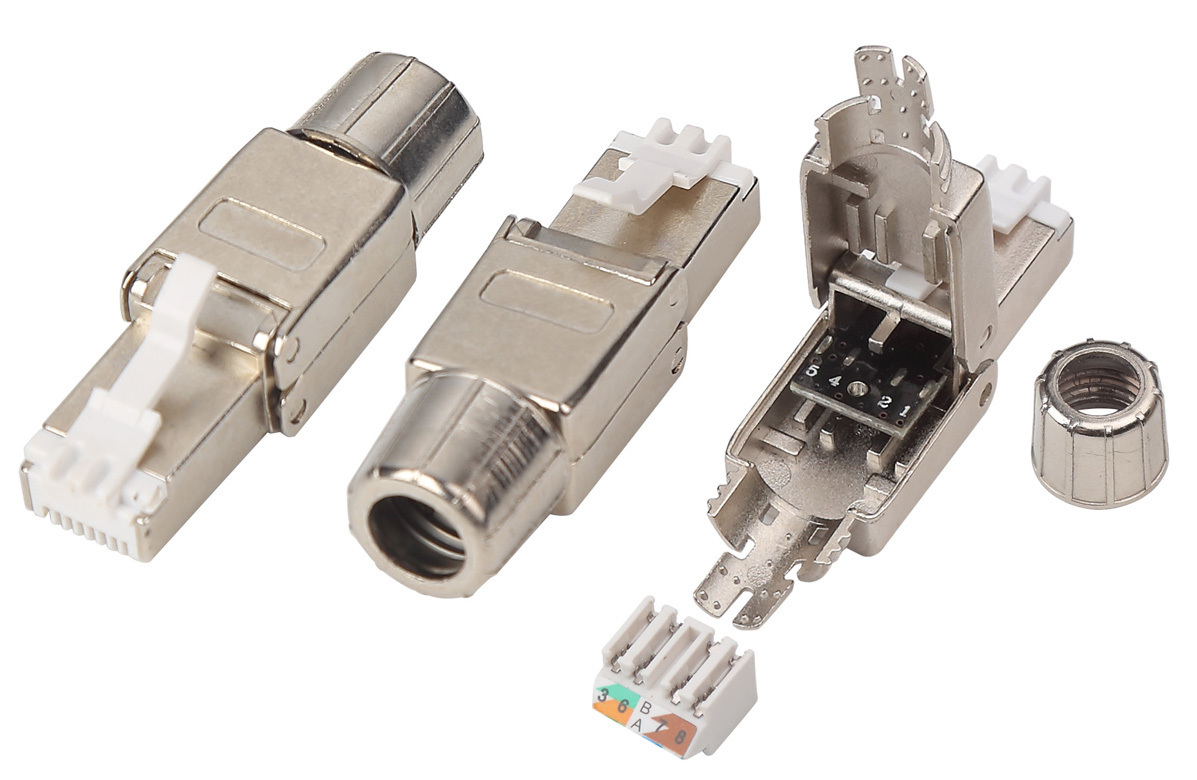 簡単確実 CAT.6A 専用工具不要 STP メタルシールドモジュラープラグ拍卖