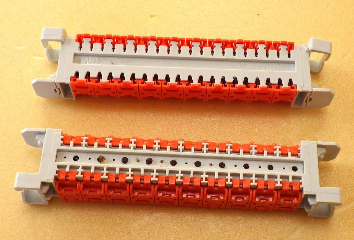 中継端子台 工具不要 10対 GL1320と1個用 バックマウントフレーム(取り付け金具) GL1302 各1個拍卖