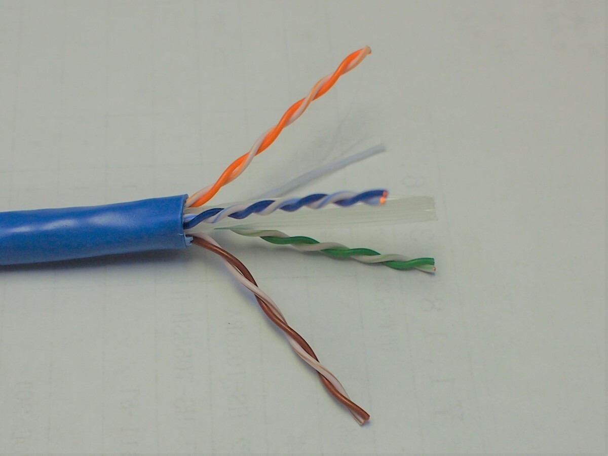 CAT.6A UTP LANケーブル 10G 500MHZ 切り売り 別途プラグ取り付けサービスあり拍卖