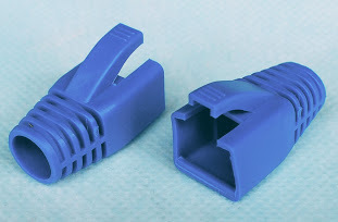 CAT.6A用LANブーツ 内径 8.5mm 青 10個 モジュラー保護カバー拍卖