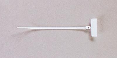 マーカータイ 110mm 100本入り マーキング用 ケーブルタイ 結束バンド 名札 ナイロン 表示スペース付 色 白拍卖